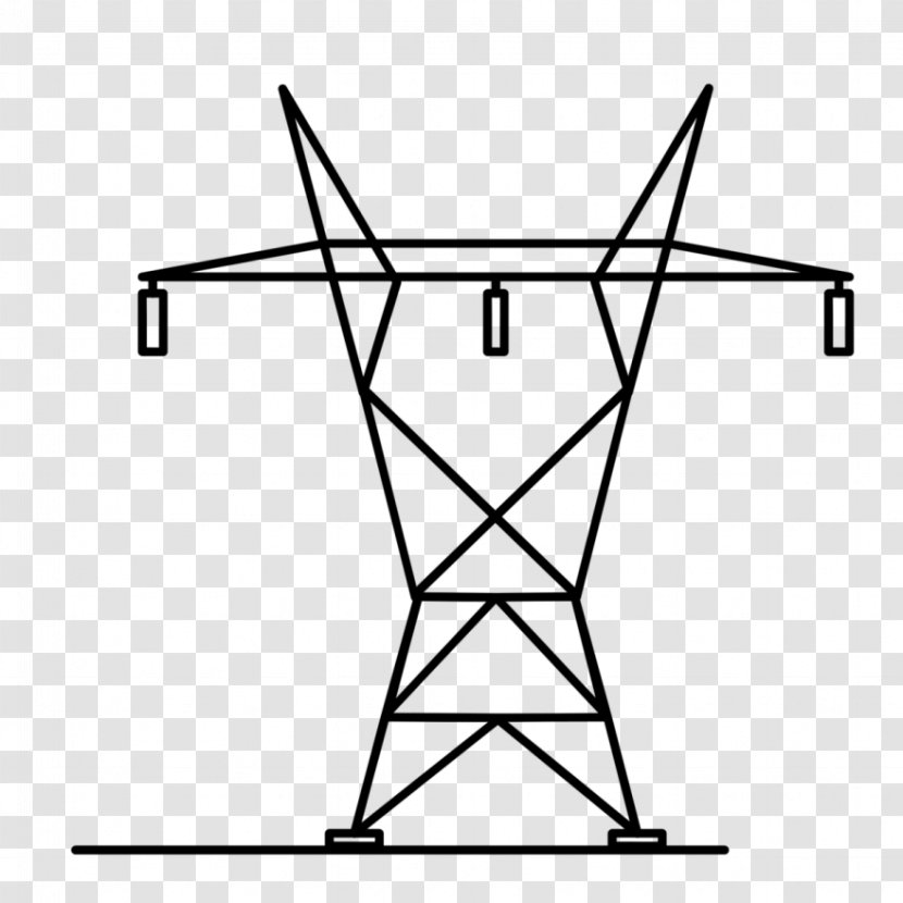 Transmission Tower Drawing Electricity Coloring Book Electric Power - Outdoor Table - Energy Transparent PNG