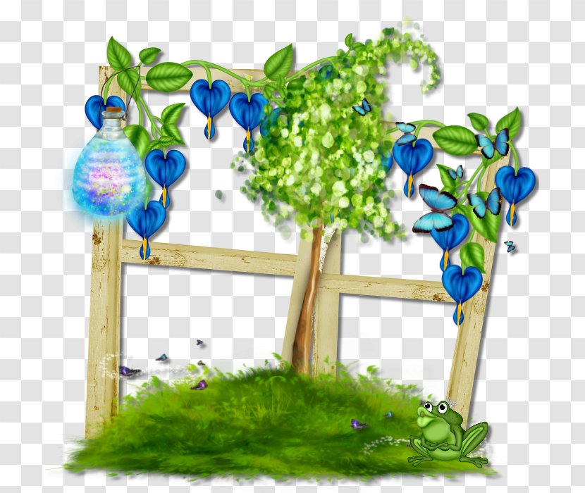 Floral Design Flowerpot Flowering Plant - Blue Transparent PNG
