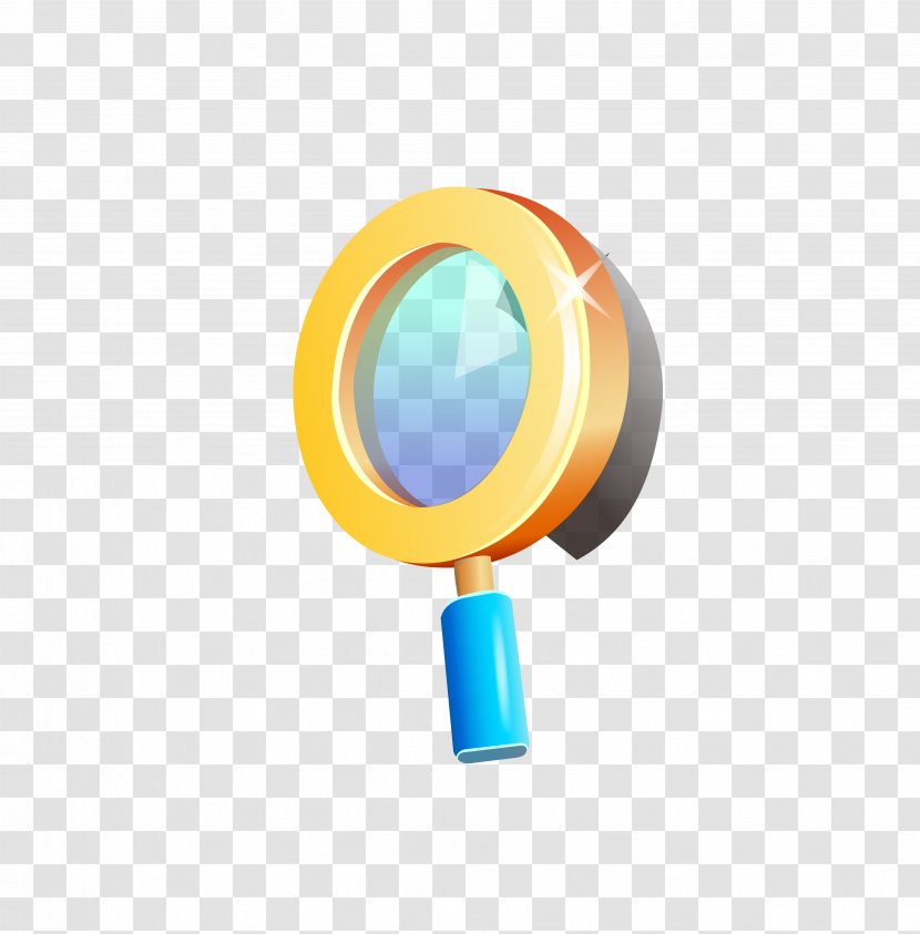 Magnifying Glass Animation Drawing - Book - Cartoon Yellow Transparent PNG