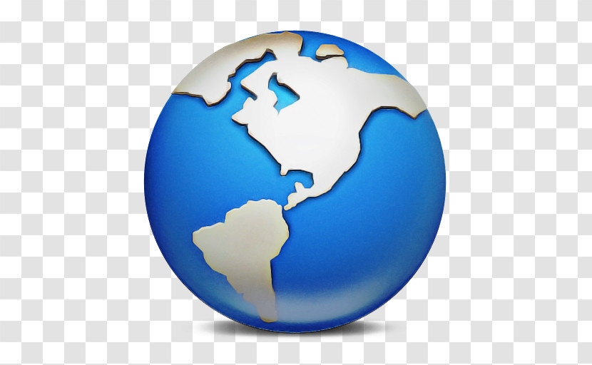 Globe Blue World Earth Planet Transparent PNG