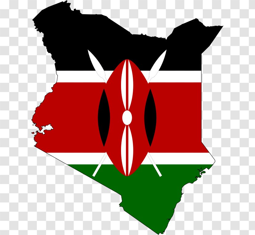 Flag Of Kenya T-shirt Map - Country Transparent PNG