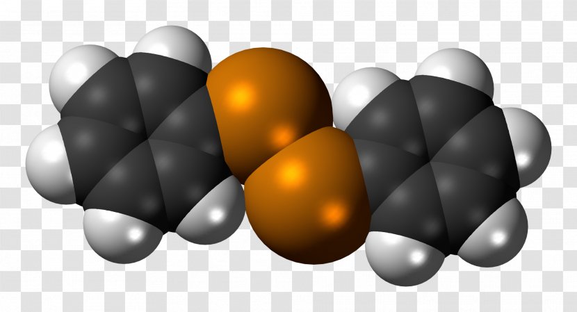 Space-filling Model Ether Molecule Chemical Compound Diphenyl Ditelluride - Formula - W Transparent PNG