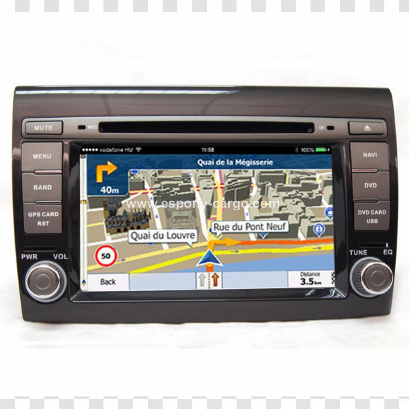 Car Hyundai GPS Navigation Systems Jeep Peugeot - Iso 7736 Transparent PNG