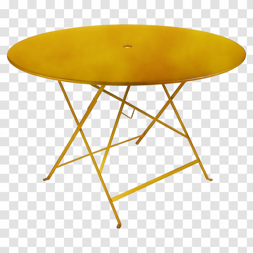 Coffee Table - Yellow - Oval End Transparent PNG