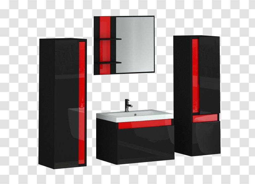 Bathroom Cabinet Furniture Armoires & Wardrobes Red - Sink - Tipi Transparent PNG