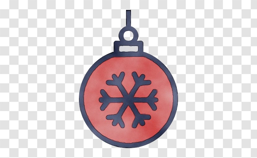 Orange - Cross - Snowflake Ornament Transparent PNG