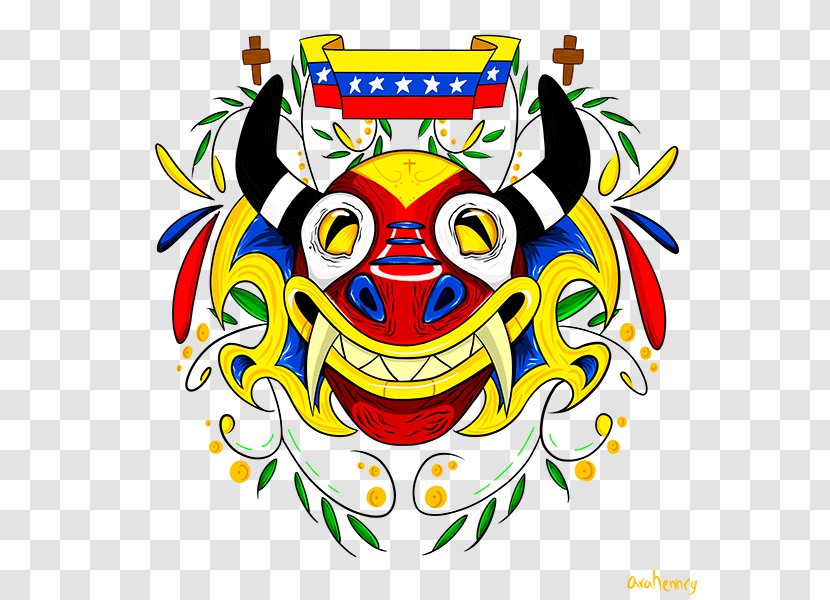 San Francisco De Yare Dancing Devils Of Mask Corpus Christi - Drawing - Fiesta Design Transparent PNG