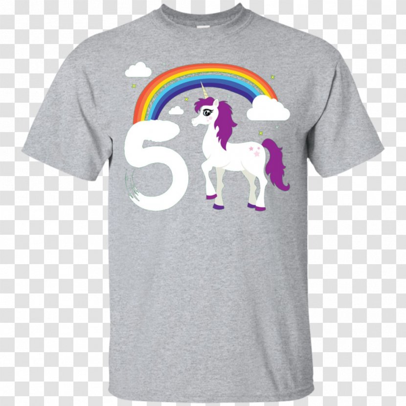 T-shirt Hoodie Sleeve Clothing Gildan Activewear - Sweatshirt - Unicorn Birthday Transparent PNG