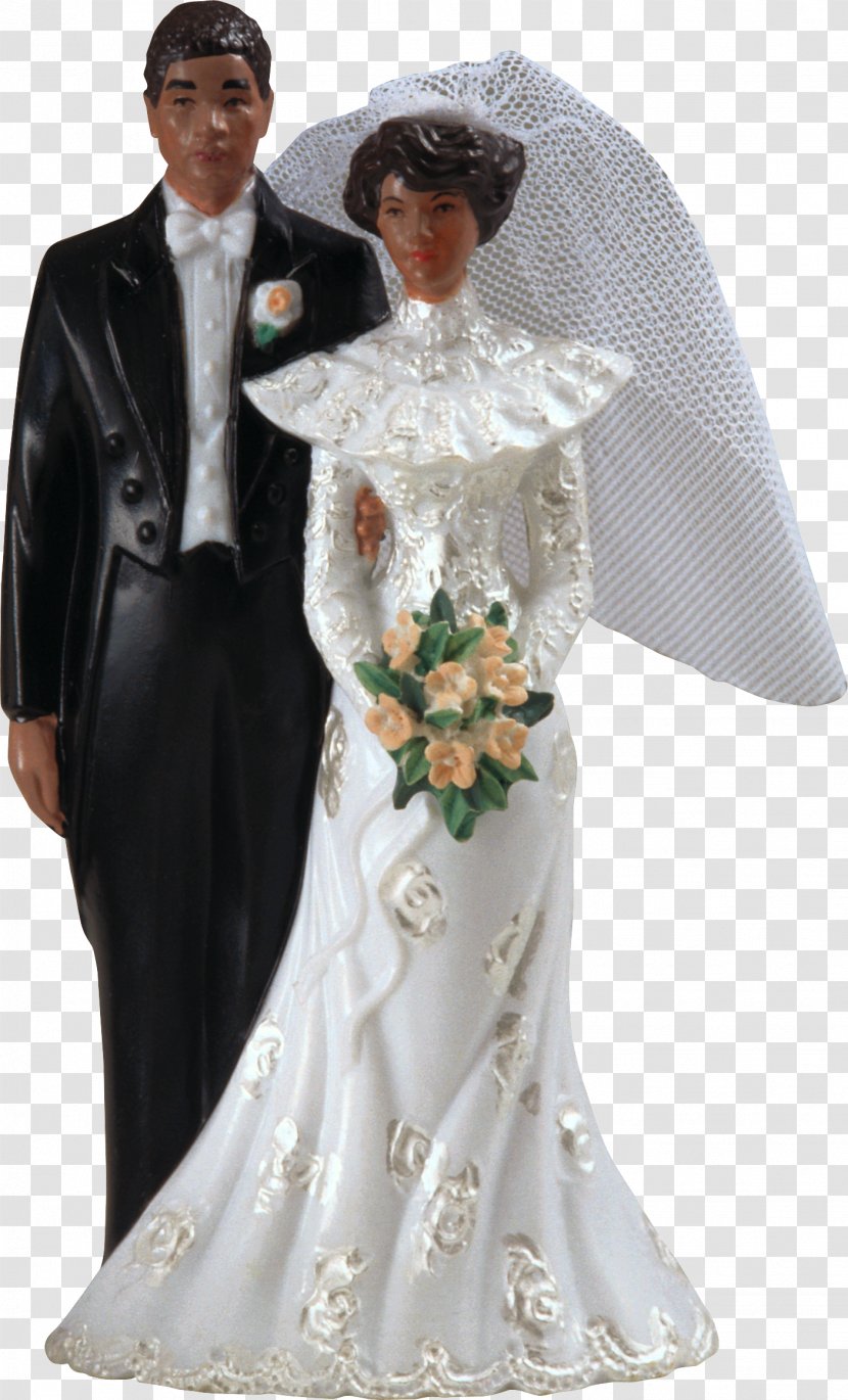 Marriage Bridegroom Wedding Dress - Figurine - Cake Transparent PNG