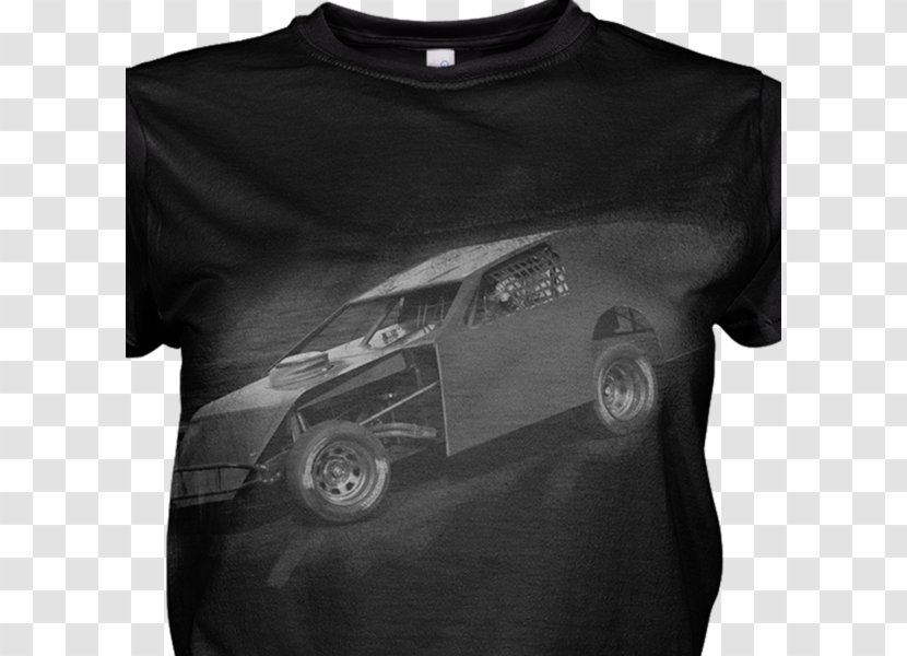 T-shirt Hoodie Sleeve Car Clothing - Black And White Transparent PNG