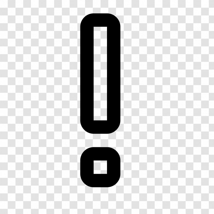 Exclamation Mark Interjection Full Stop - Number Transparent PNG