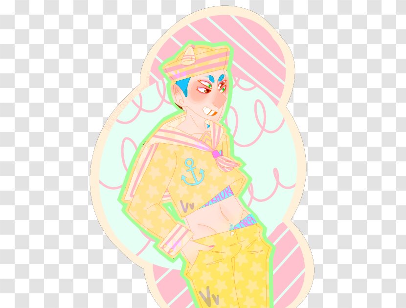 Pink M RTV Character - Art - Josuke Jojolion Transparent PNG