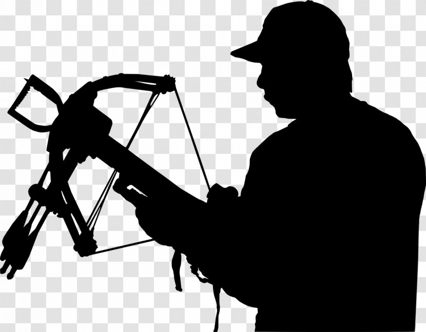 Crossbow Hunting Silhouette Clip Art - Archer Transparent PNG