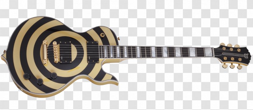 Wylde Audio Odin Grail Gangrene Bullseye Electric Guitar Death Claw Molasses - Silhouette - Pedals Transparent PNG