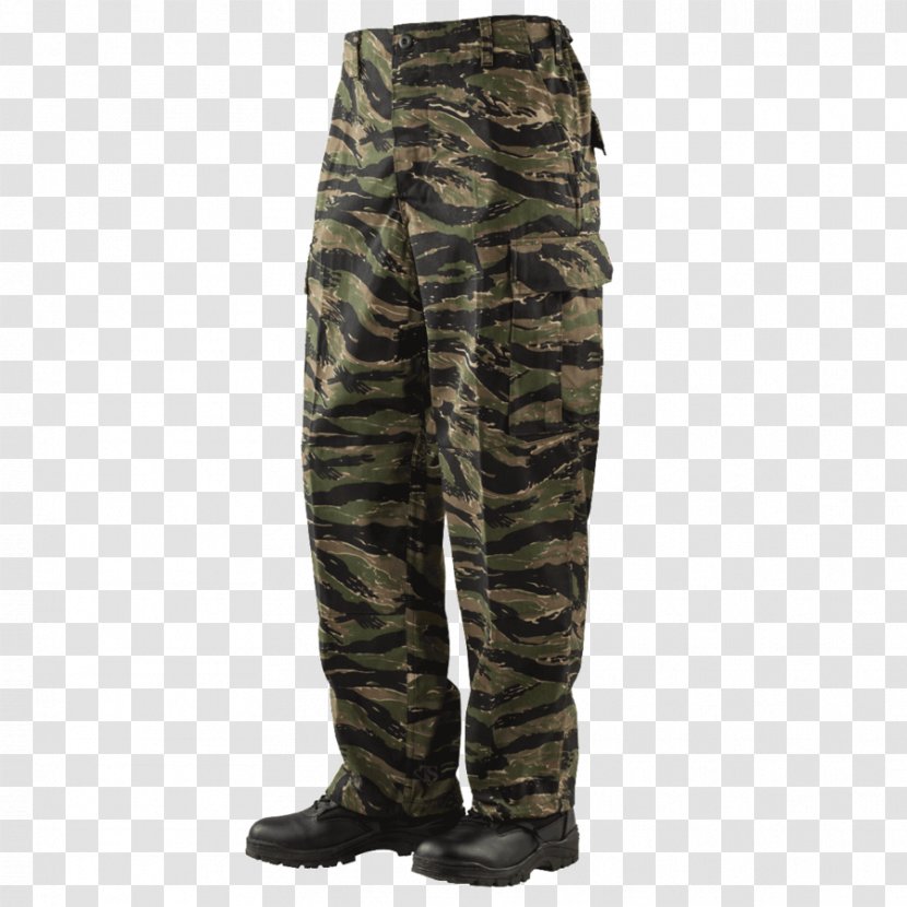 Tigerstripe Battle Dress Uniform TRU-SPEC Pants Boonie Hat - Trousers - Military Transparent PNG