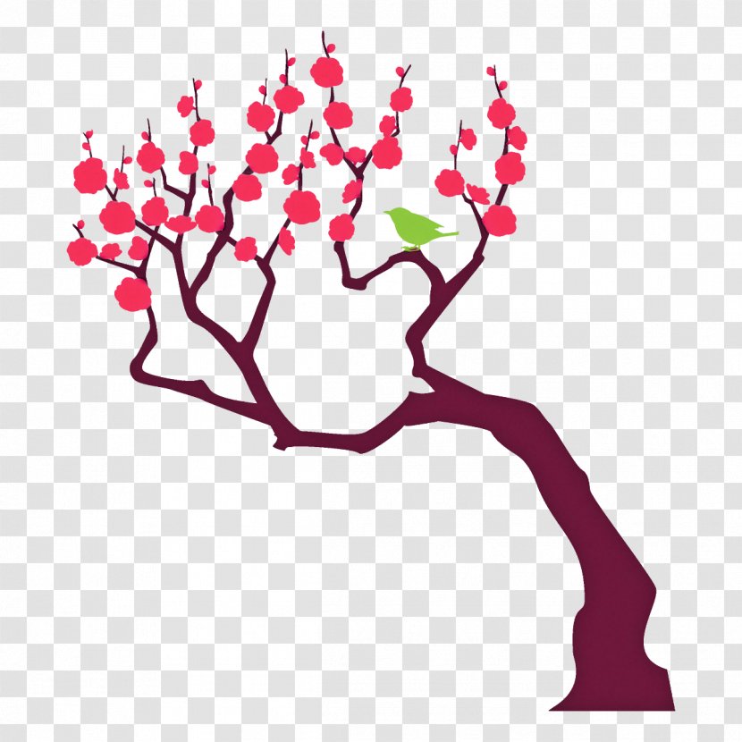 Cherry Blossom - Tree - Magenta Cut Flowers Transparent PNG