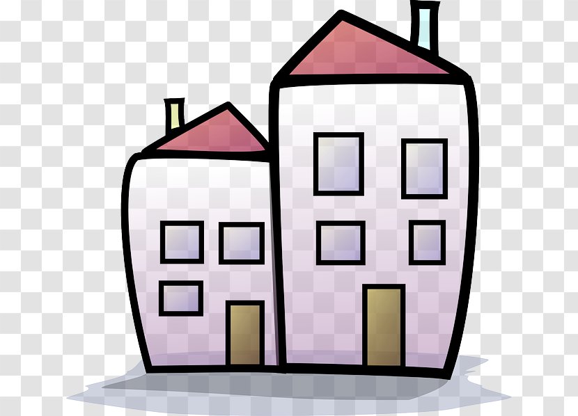 House Apartment Clip Art Building Home - Area - Residential Buildings Transparent PNG