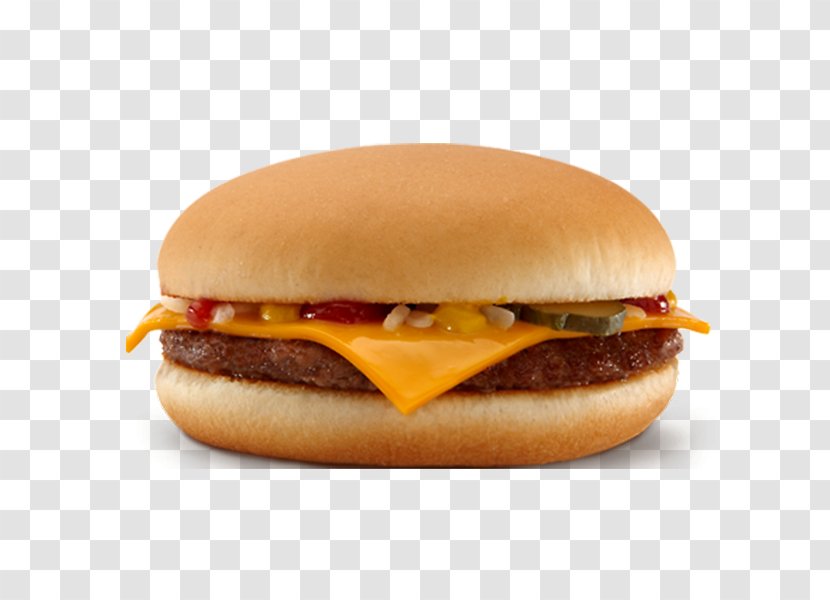 McDonald's Cheeseburger Hamburger Fast Food Quarter Pounder - Dish - Menu Transparent PNG