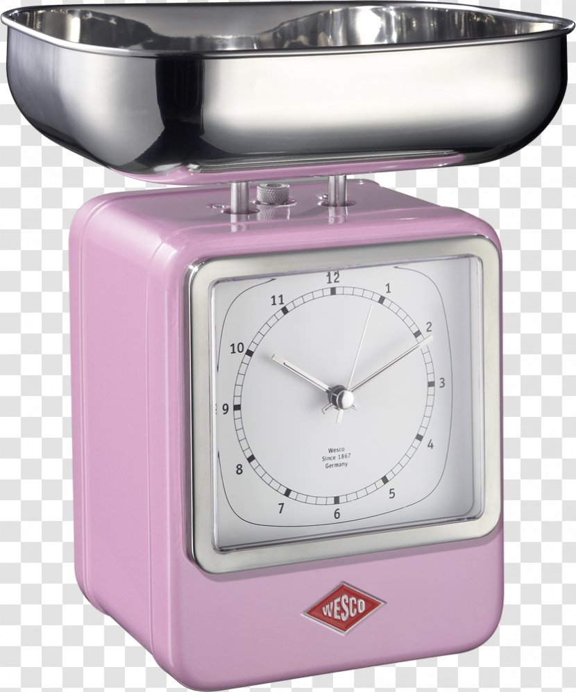 Measuring Scales Kitchen Rubbish Bins & Waste Paper Baskets WESCO International Retro Style - Weighing Scale - Clock Transparent PNG