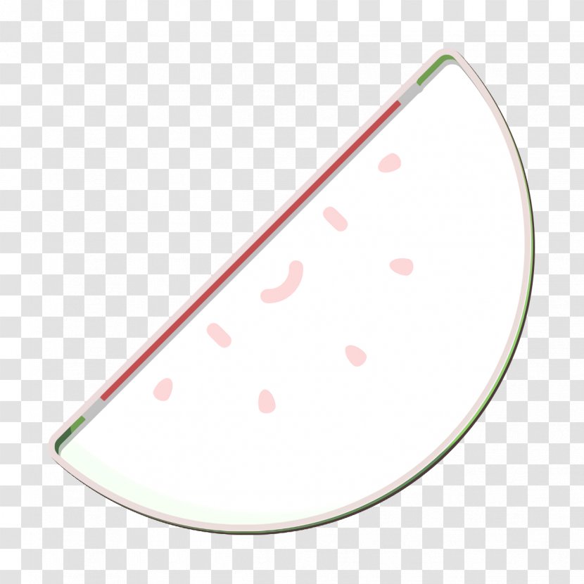 Watermelon Icon Tropical - Polka Dot - Triangle Transparent PNG