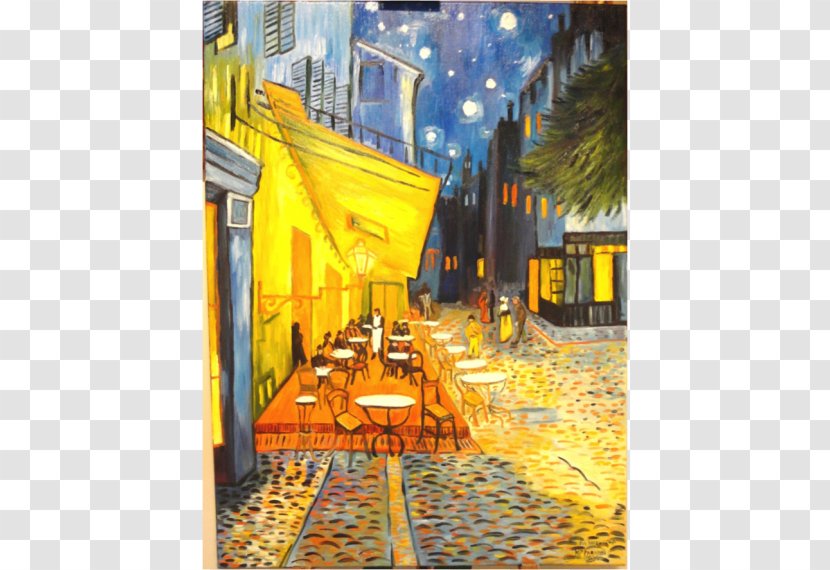 Café Terrace At Night Painting Arles Cafe Art Transparent PNG