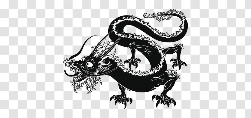 Chinese Dragon Japanese Tattoo - Art Transparent PNG