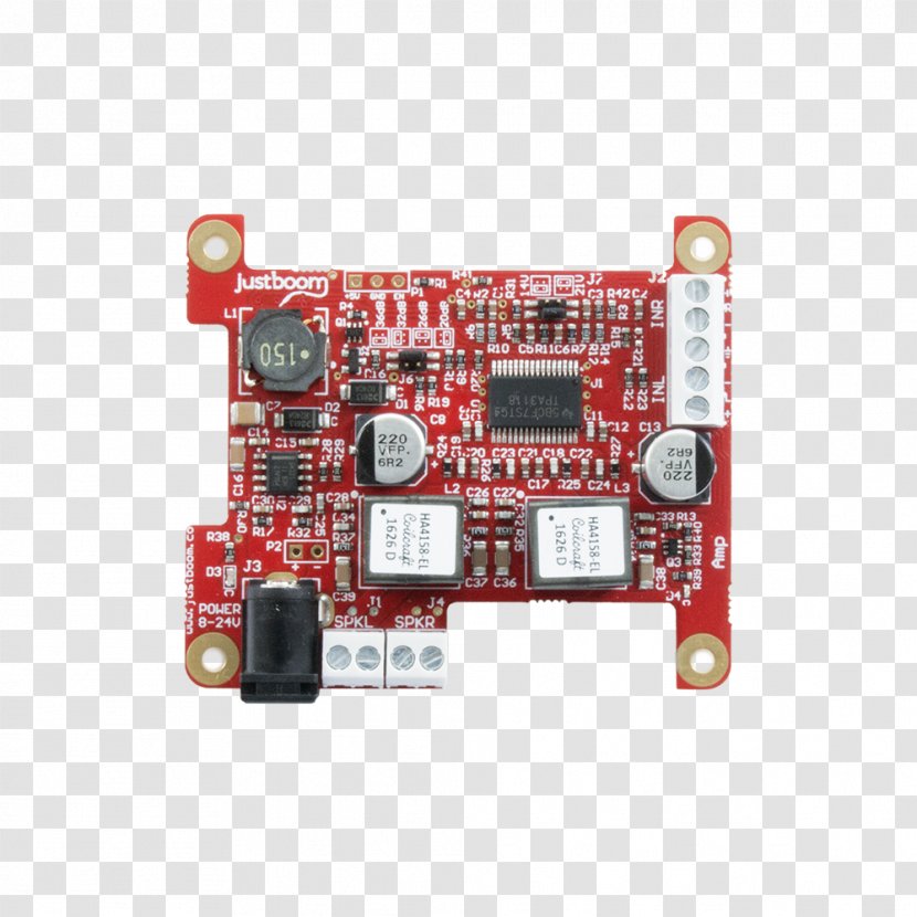Raspberry Pi Audio Power Amplifier Digital-to-analog Converter Over Ethernet - Hardware Programmer - Circuit Component Transparent PNG