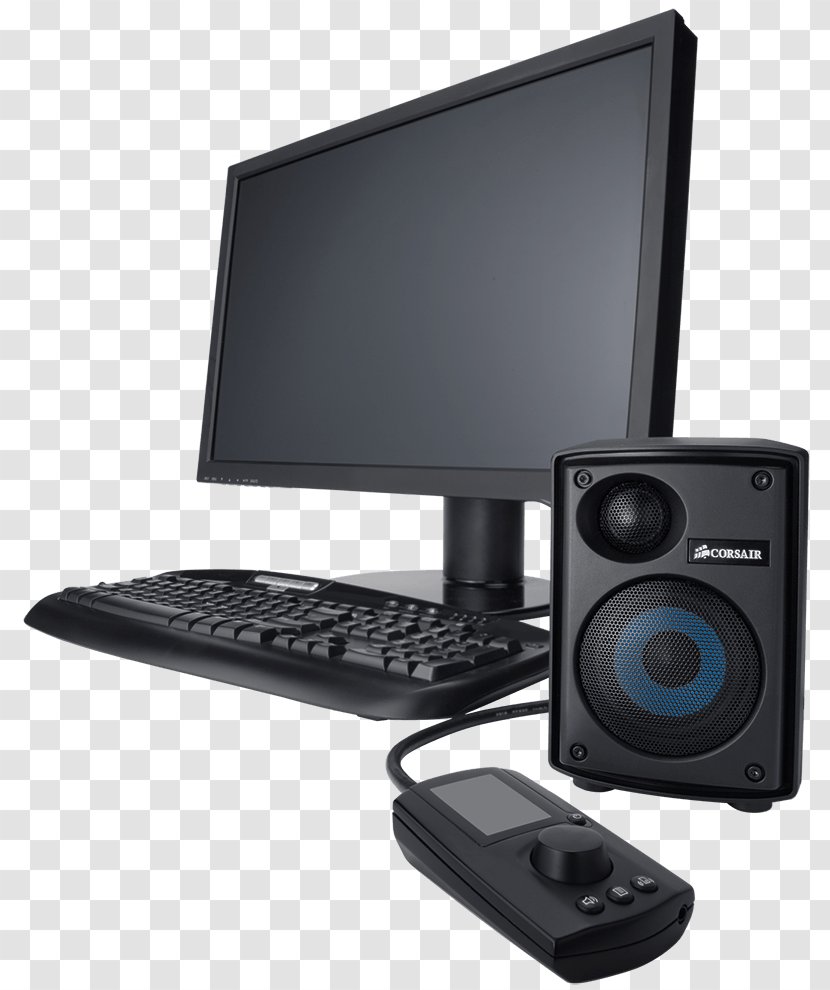 Output Device Computer Cases & Housings Personal Corsair Gaming Audio Series SP2500 Loudspeaker Transparent PNG