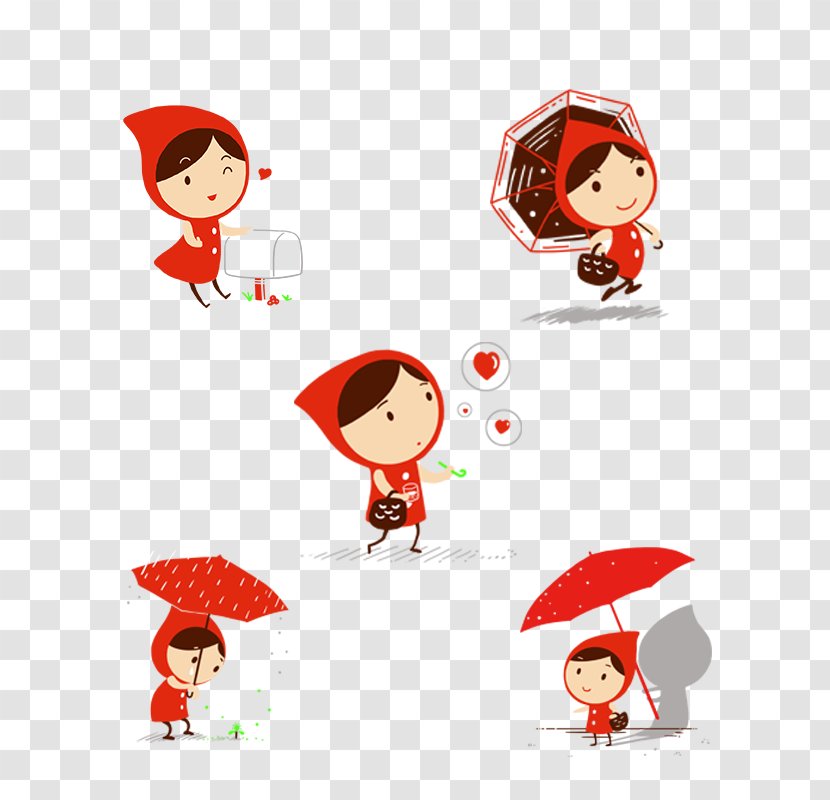Little Red Riding Hood Clip Art - Hat - Character Child Transparent PNG