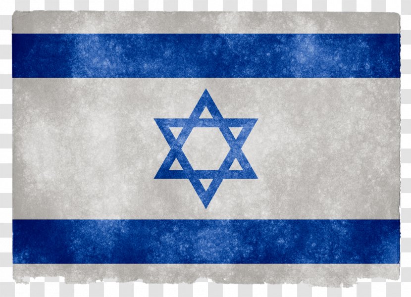 Flag Of Israel Wallpaper - Star David - Grunge Transparent PNG