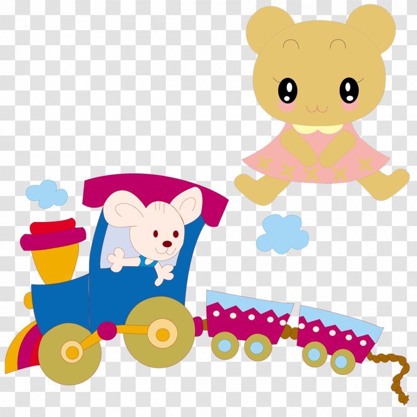 Mickey Mouse Train - Driving The Transparent PNG