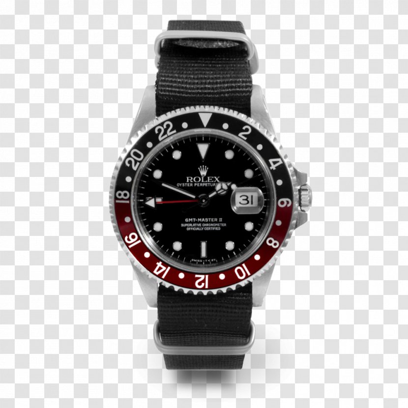 Rolex GMT Master II Submariner Sea Dweller Datejust - Counterfeit Watch - Metal Bezel Transparent PNG