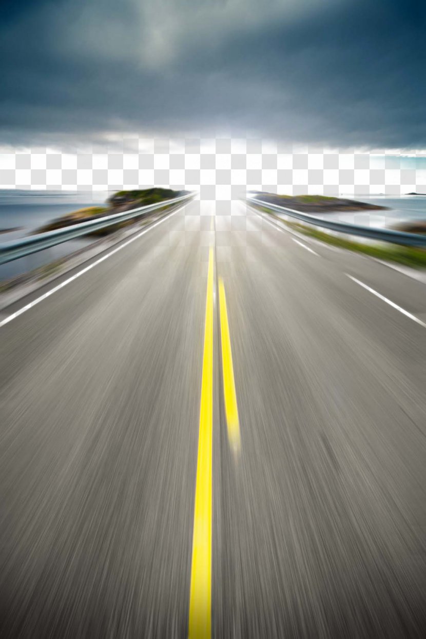 Highway Road Photography - Lightning - Beautiful Scenery Transparent PNG