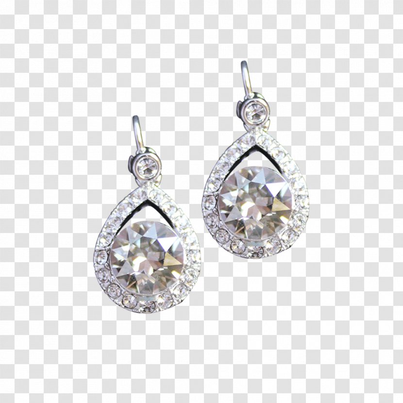 Earring Cubic Zirconia Jewellery Bride Gold - Body Jewelry Transparent PNG