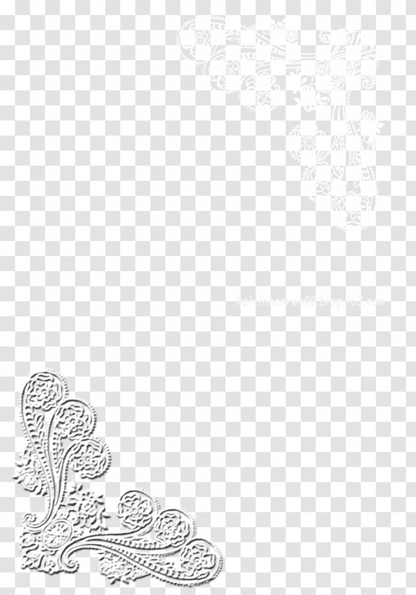 Shoe Pattern Font Line Tree - Black - Flower Border Transparent PNG