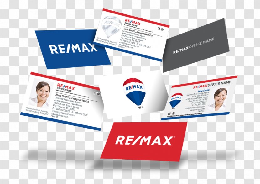 Business Cards Card Design Advertising RE/MAX, LLC - Multimedia Transparent PNG