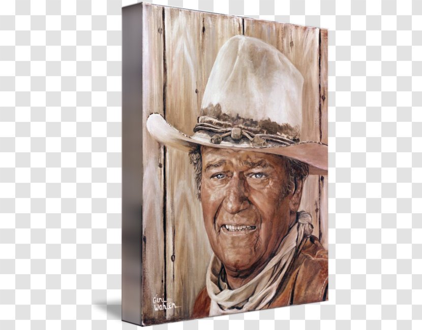 John Wayne Imagekind Cowboy Hat Art Portrait - Wall Transparent PNG