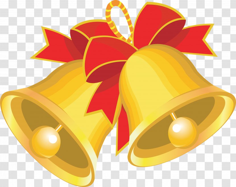 Cartoon Christmas Bell Clip Art - Illustrator Transparent PNG