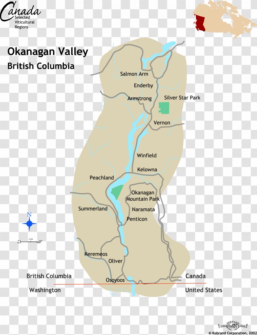 Okanagan Lake Canadian Wine Route Des Vins - Ice - British Columbia Canada Transparent PNG