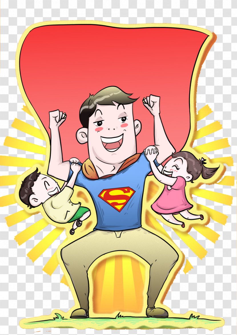 Clark Kent Father Illustration - Fictional Character - Superman Daddy Transparent PNG