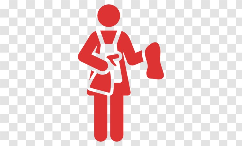 Vacation Rental Hotel Cleaning Business Villa - Red - Maidservant Pictogram Transparent PNG