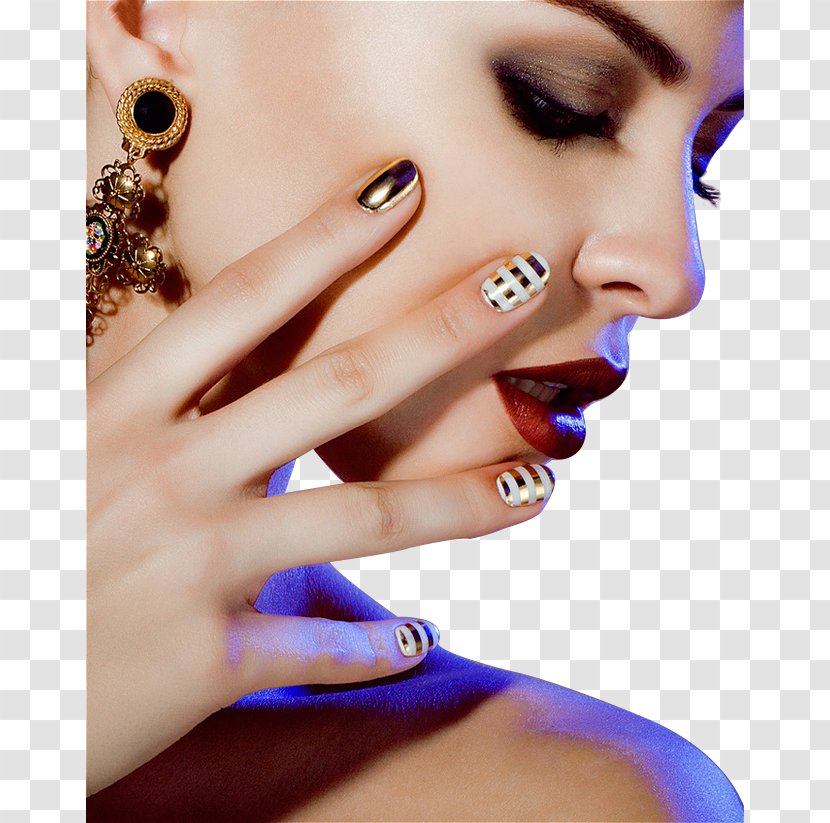 Nail Polish Manicure Gel Nails Make-up - Nagelschere - Fashion Beautiful Makeup Women Transparent PNG