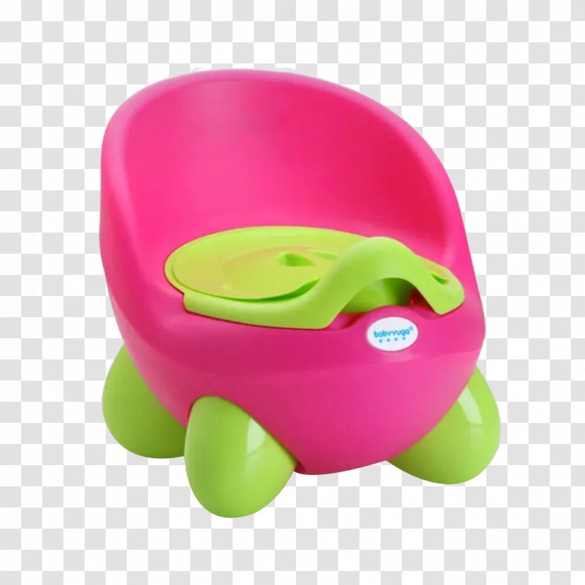 Toilet Training Potty Chair Fuchsia Child - Pink Green Transparent PNG
