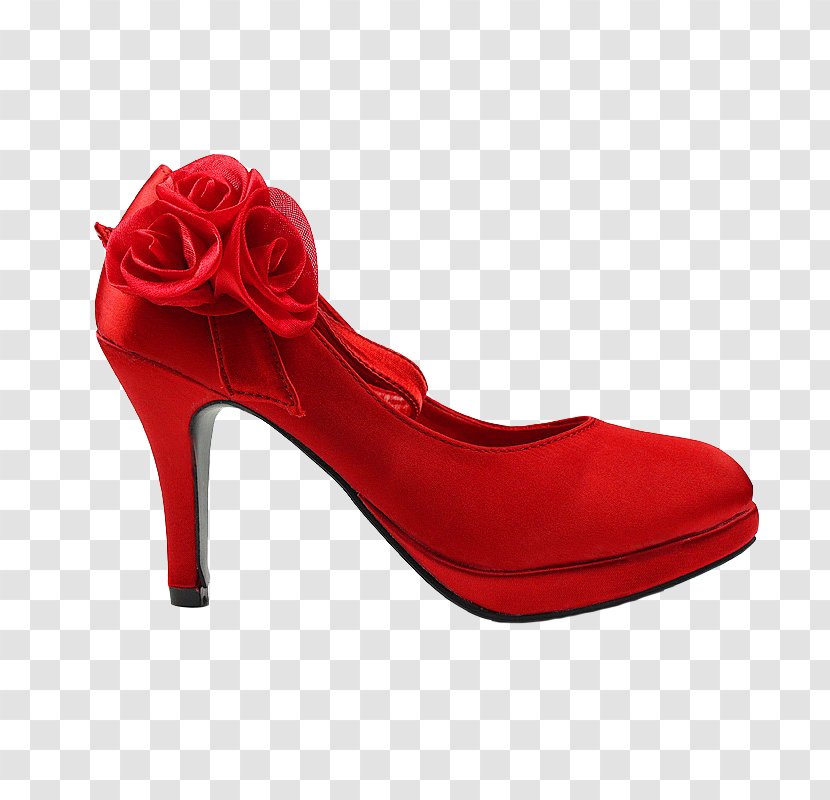 Court Shoe High-heeled Footwear Slip-on Online Shopping - Red - Wedding Shoes Transparent PNG