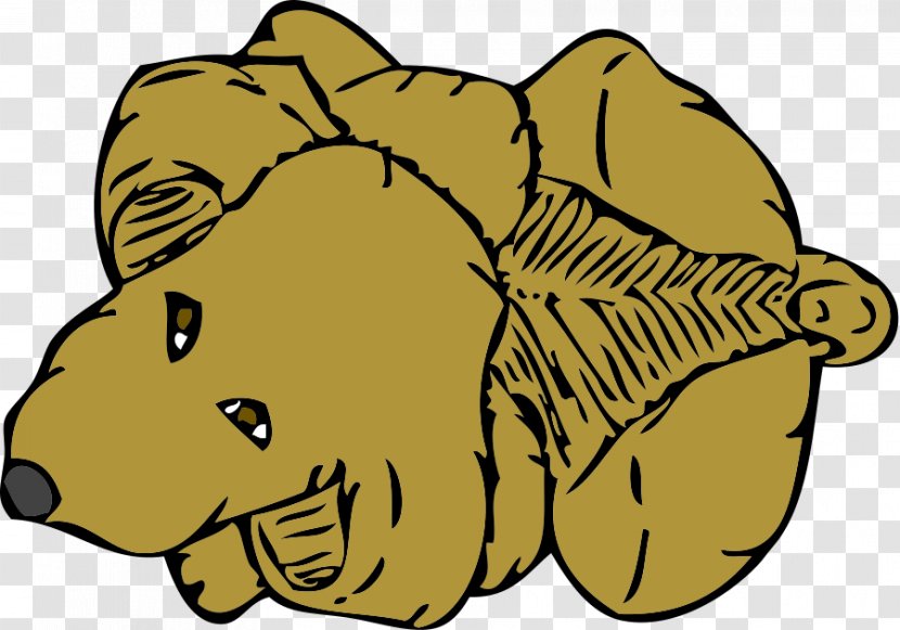 Basset Hound Clip Art - Yellow - Cartoon Sleeping Dog Transparent PNG