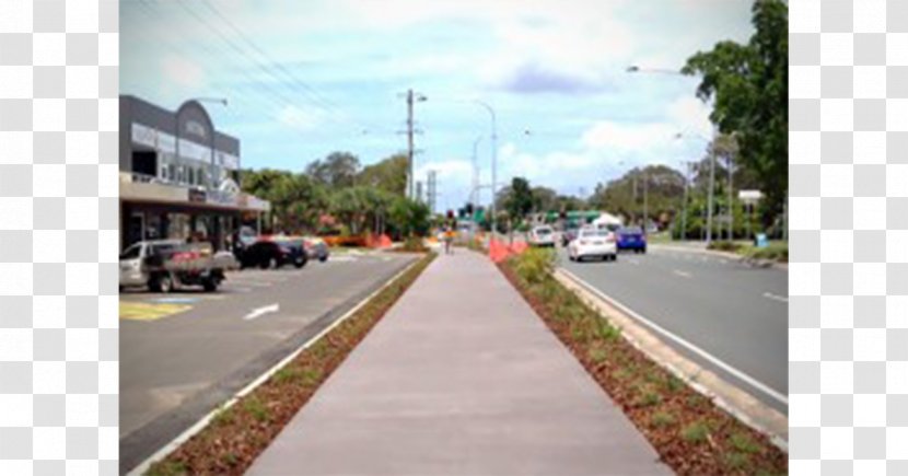Family Car Asphalt Suburb Road Surface Pedestrian - Infrastructure Transparent PNG