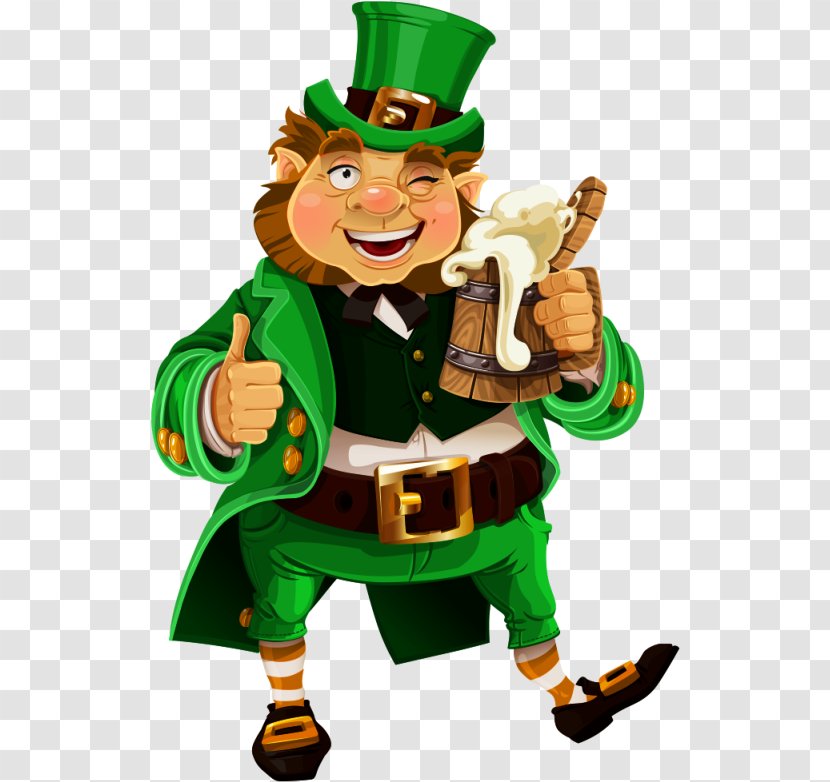 St Patrick Day - Shamrock - Christmas Elf Cartoon Transparent PNG