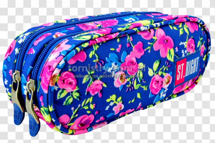 Pen & Pencil Cases Blue Backpack Bag - Material - Navy Flowers Transparent PNG