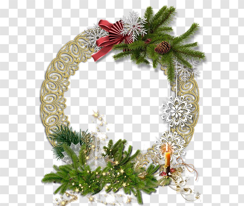 Christmas Day Image Decoration Ornament Wreath - Painting Transparent PNG
