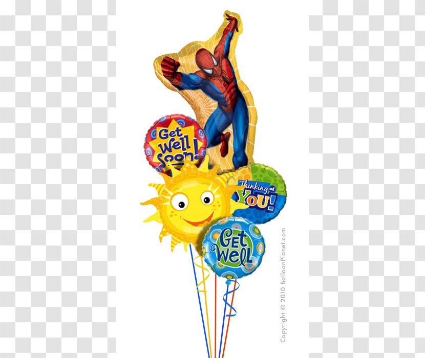 Spider-Man Superman Balloon Flower Bouquet Clip Art - Drawing - Birthday Cliparts Transparent PNG